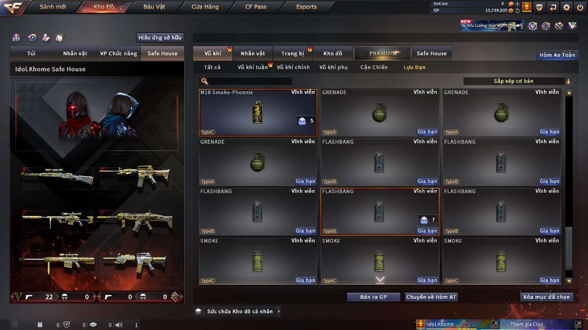 shop acc cf uy tin gia re